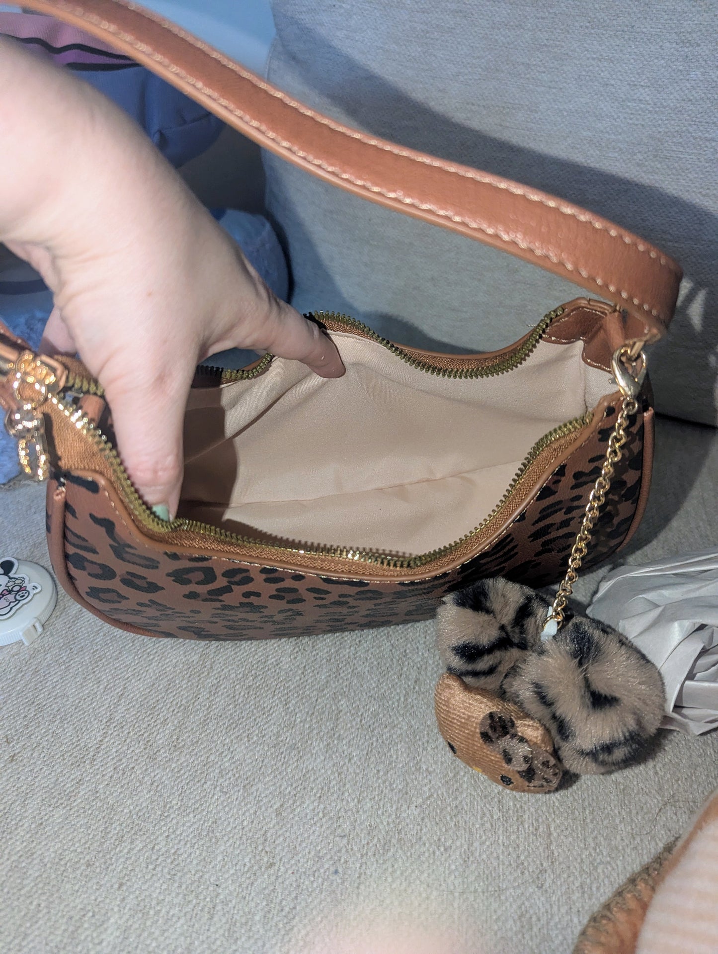 HK Leopard Purse
