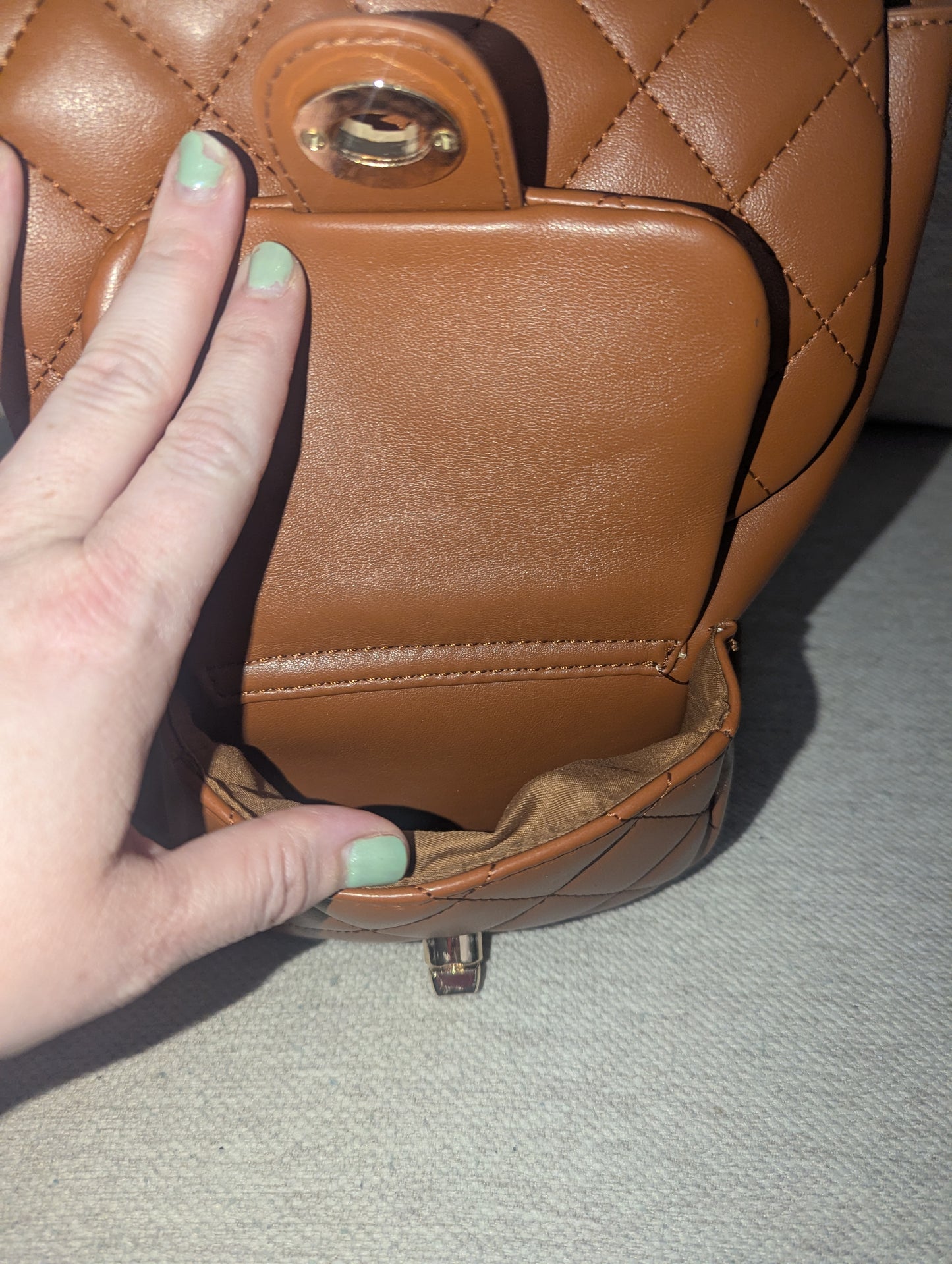Luxury Brown and Gold HK Backpack