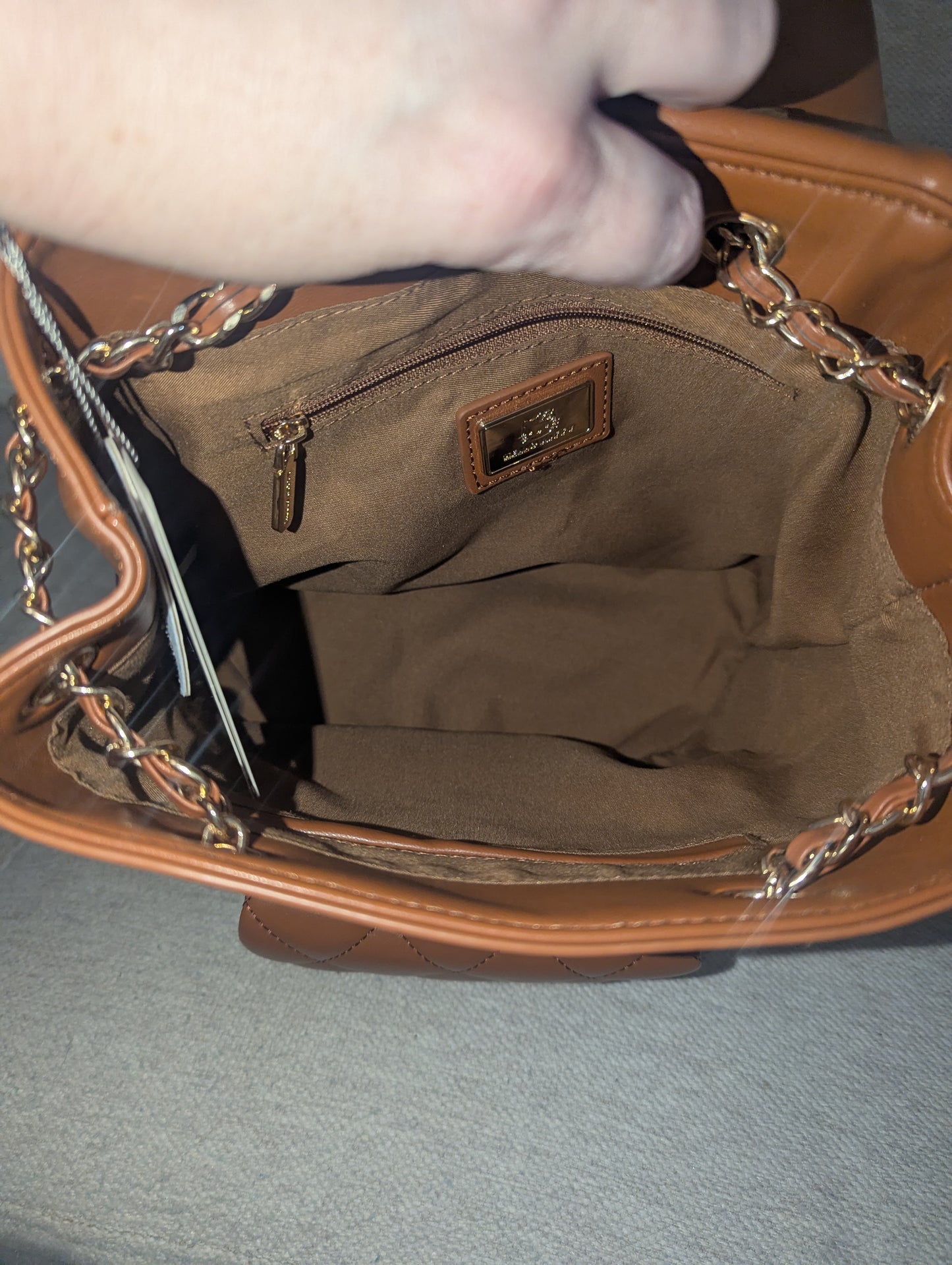 Luxury Brown and Gold HK Backpack