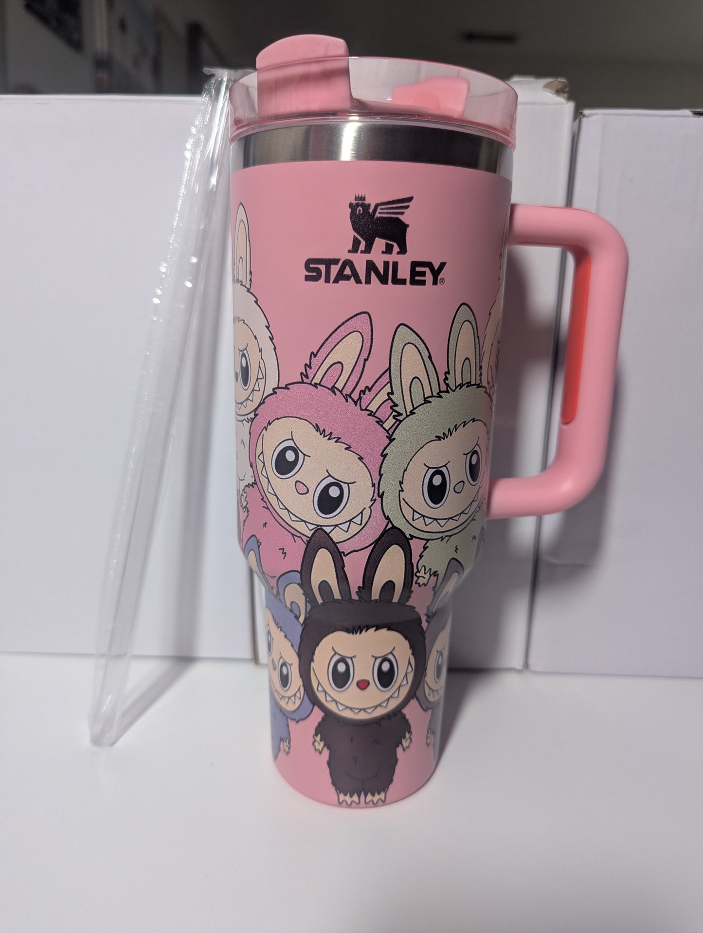 Pink Labubu Stanley Tumbler