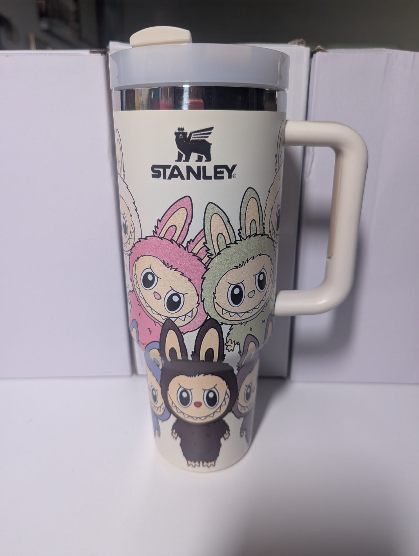 White Labubu Stanley Tumbler