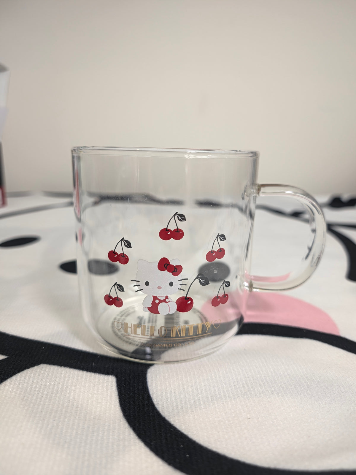 Hello Kitty Cherry Glass Cup Licensed
