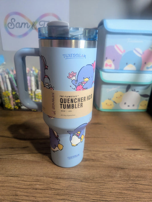 Blue Tuxedo Sam Stanley Tumbler