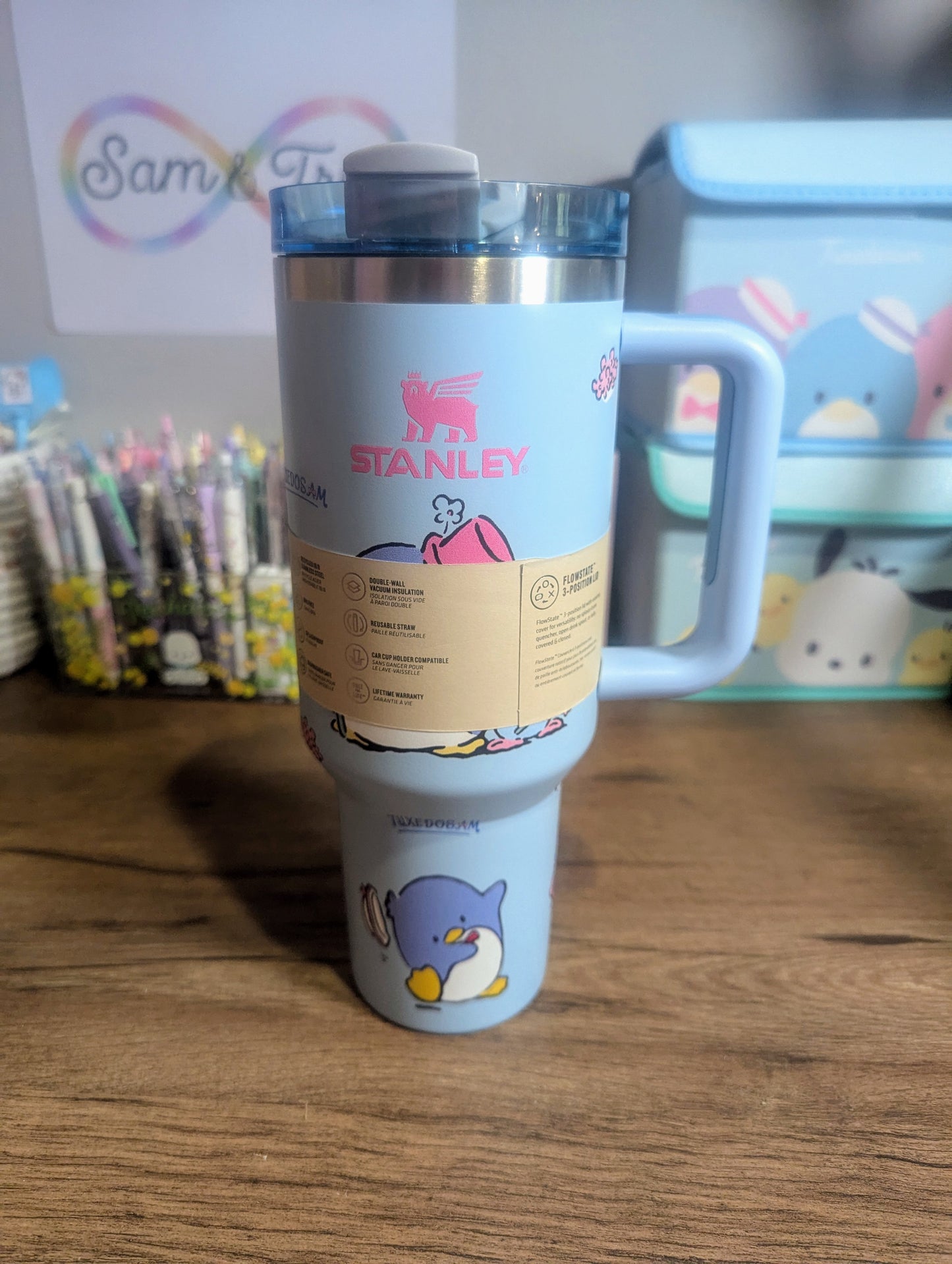 Blue Tuxedo Sam Stanley Tumbler