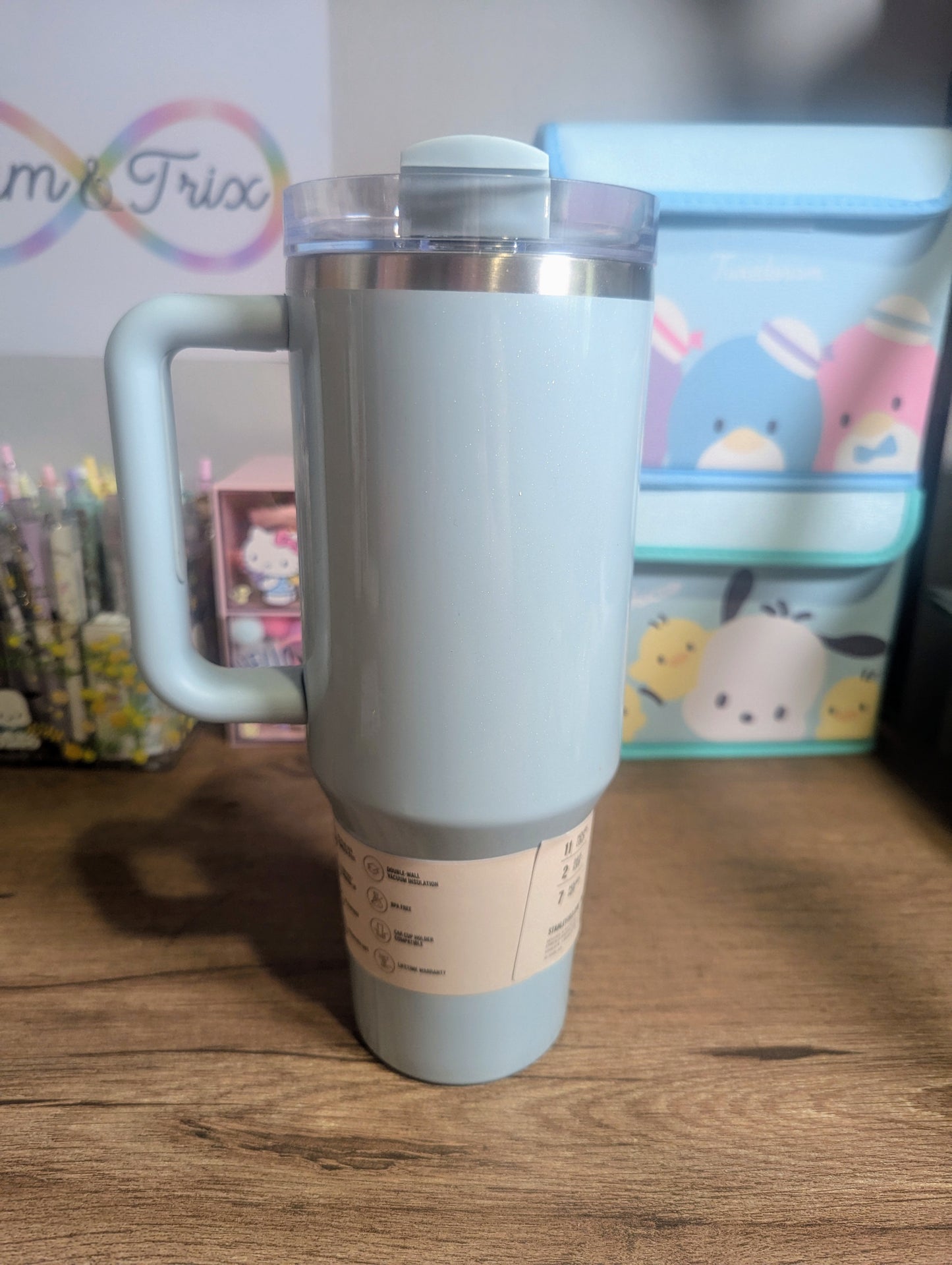 Sparkling Light Blue Stanley Tumbler