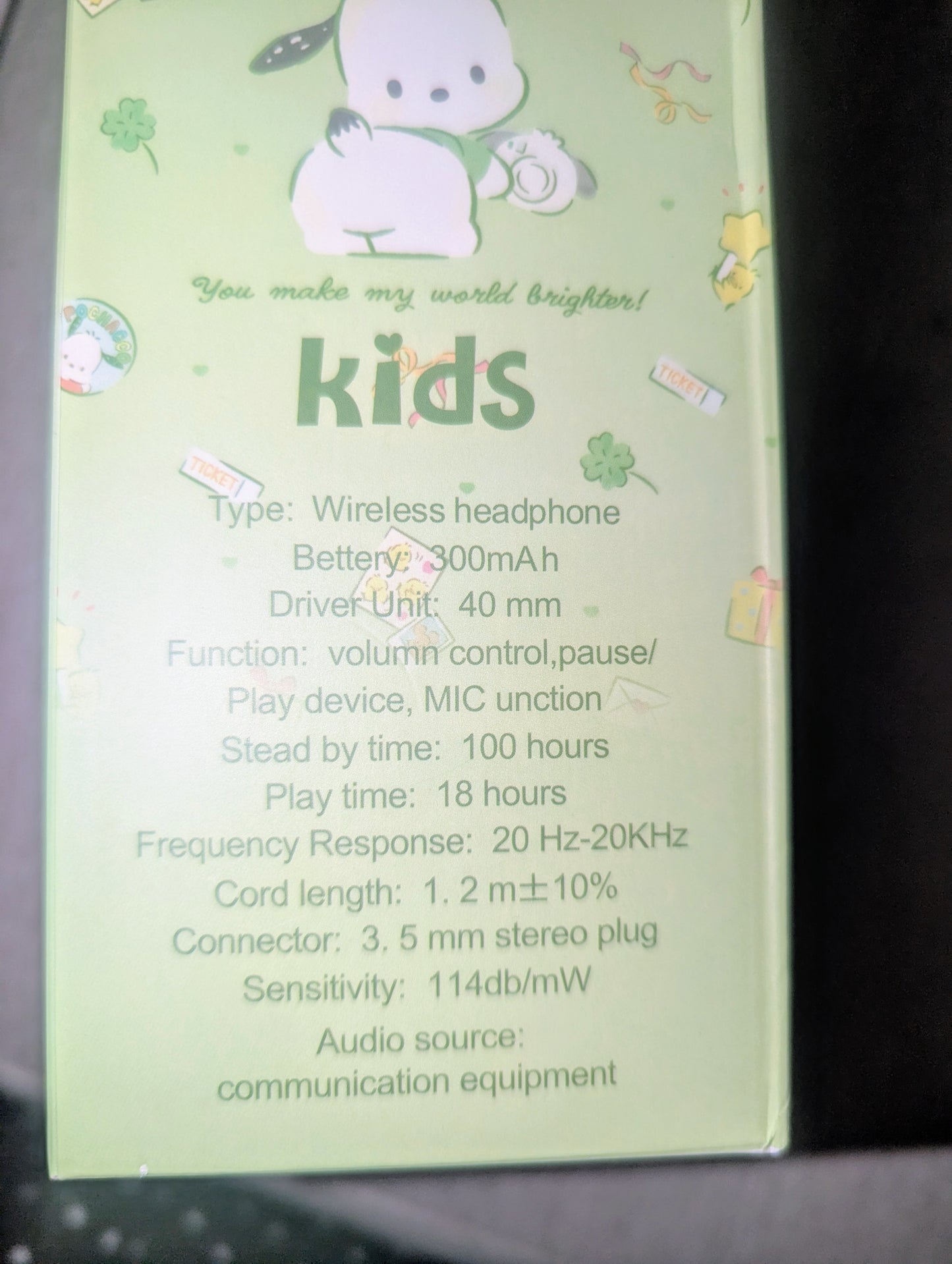 Kid's Light Up Pocha Headphones