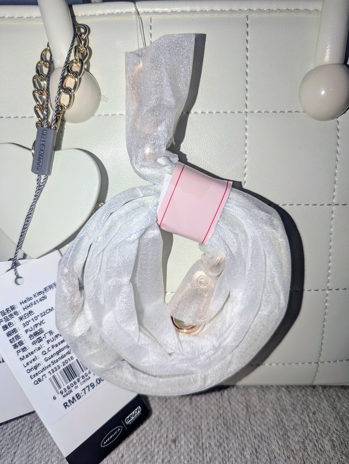 Luxury White HK Purse