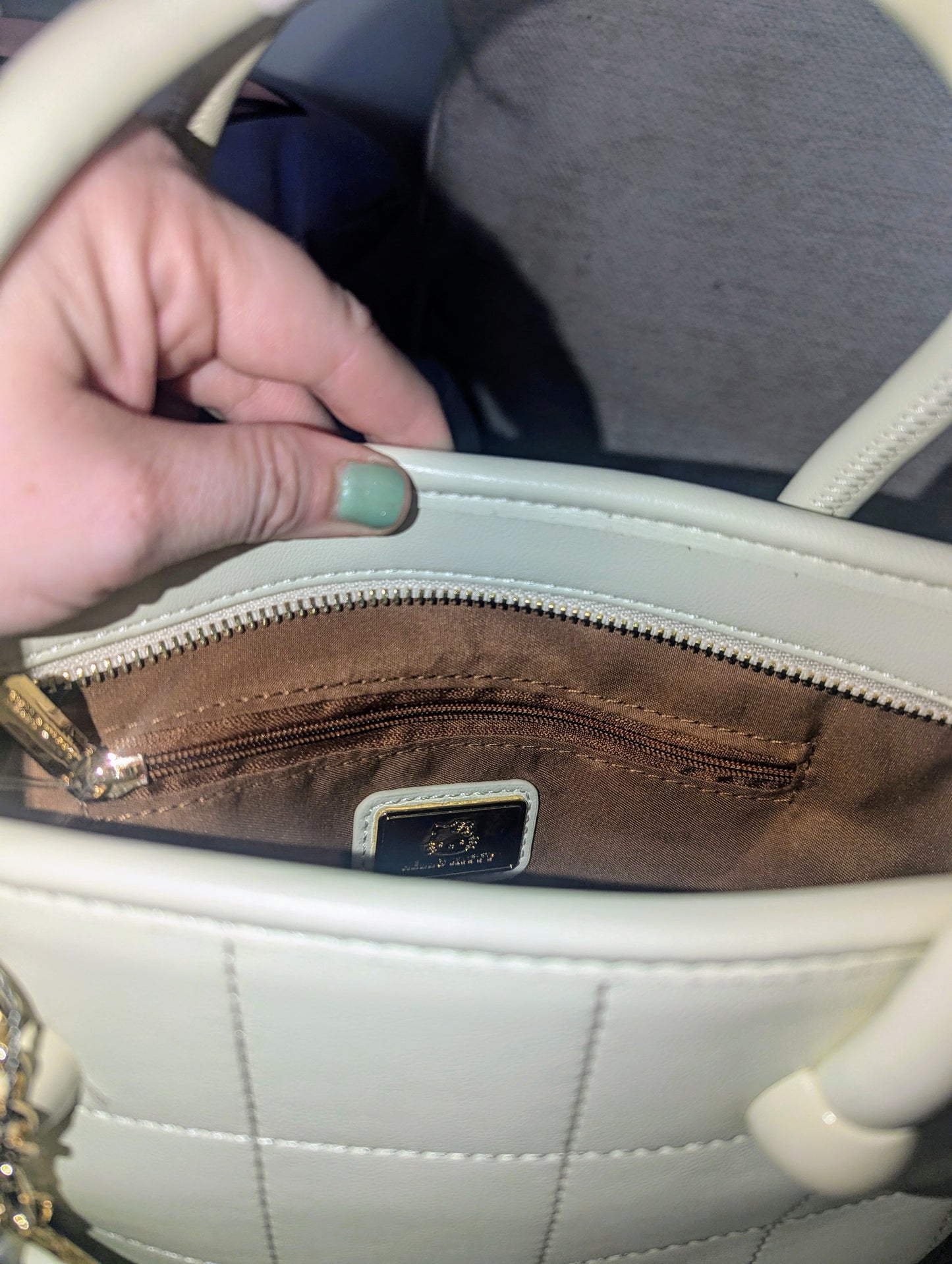 Luxury White HK Purse