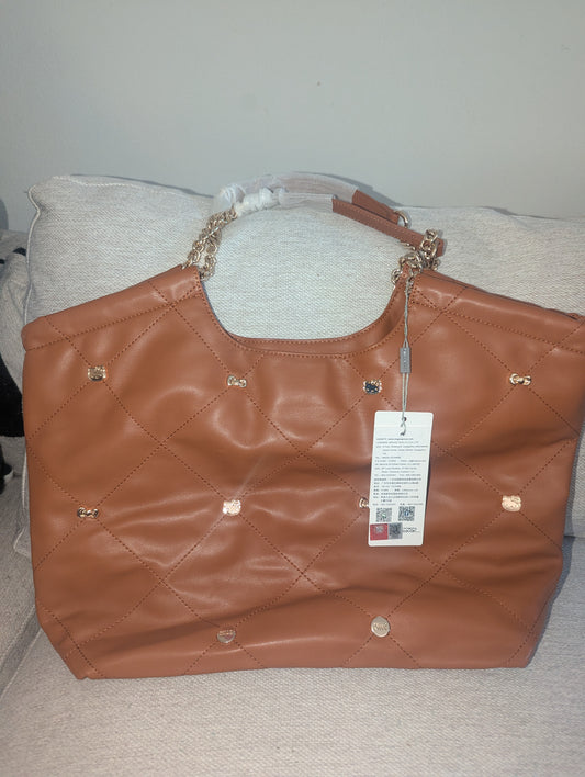 Luxury Brown and Gold HK Purse