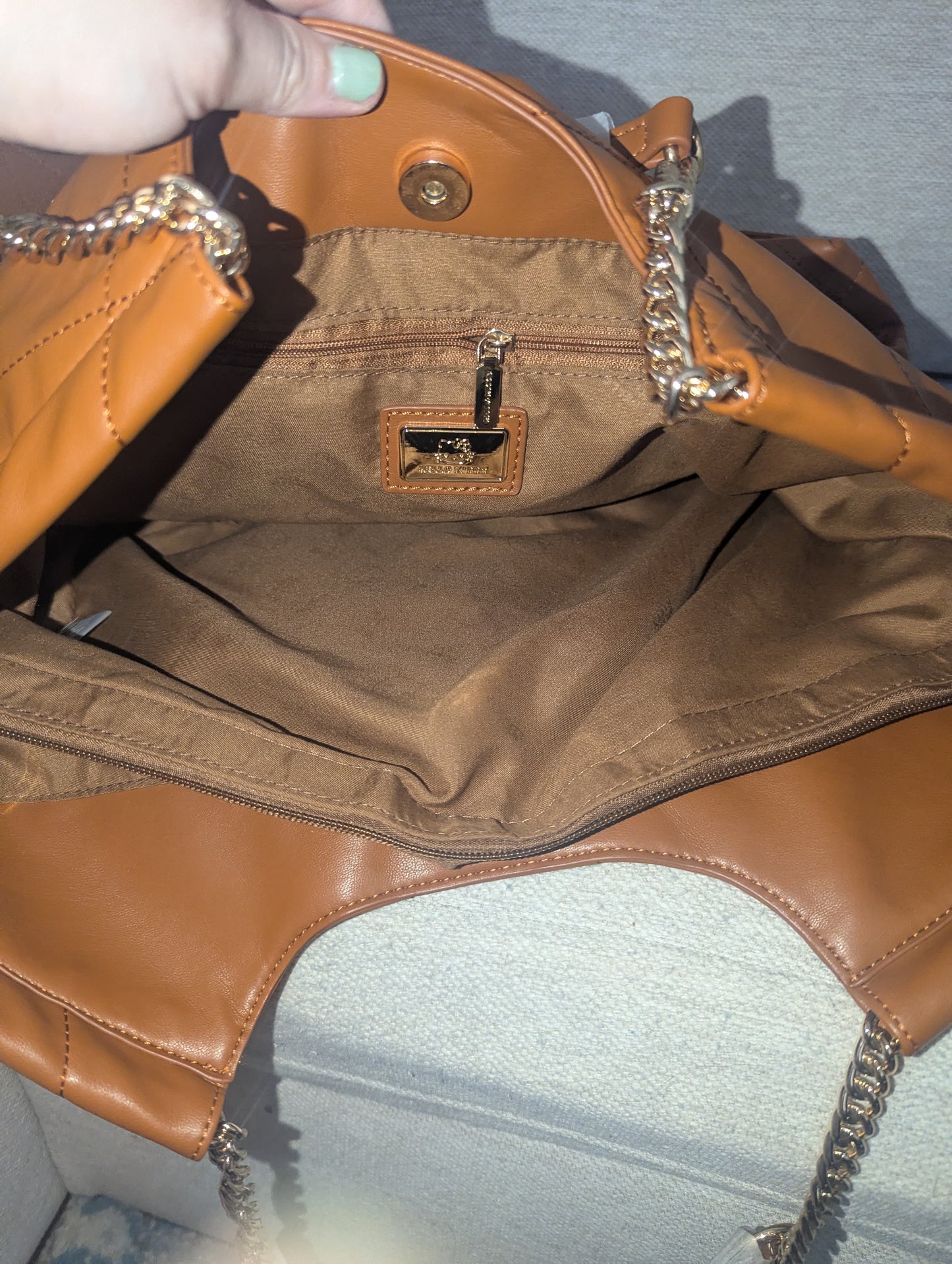 Luxury Brown and Gold HK Purse
