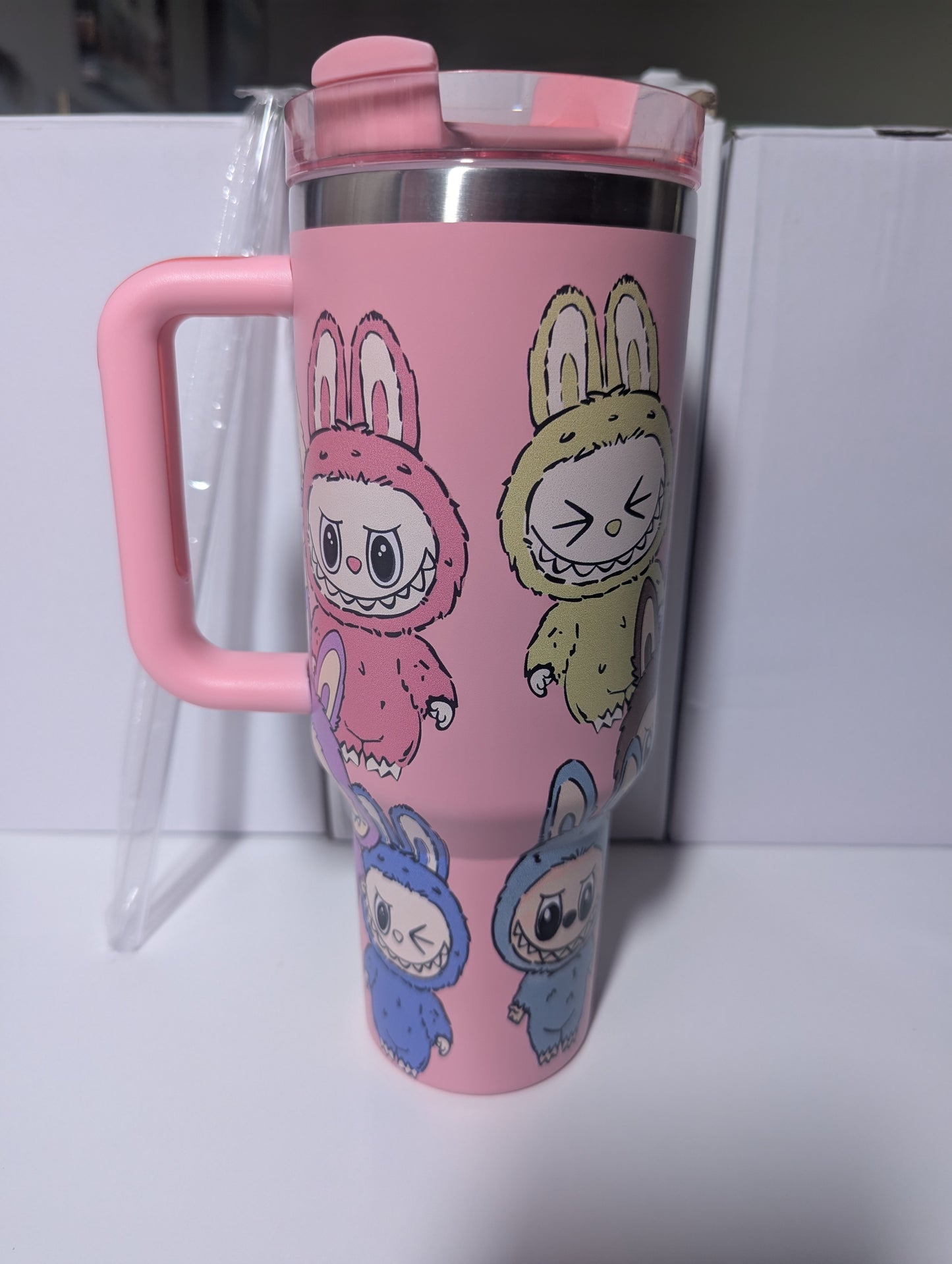 Pink Labubu Stanley Tumbler