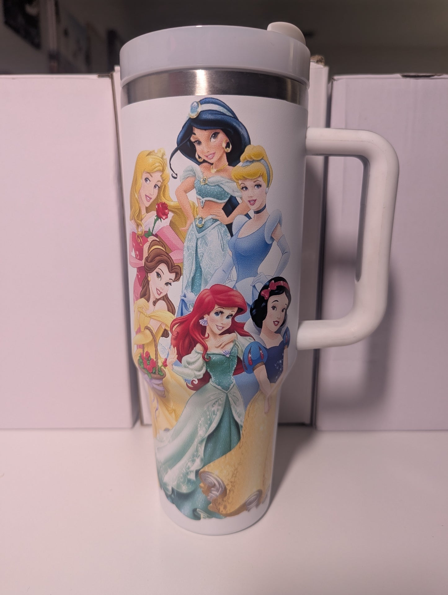 White D*sney Princess Tumbler
