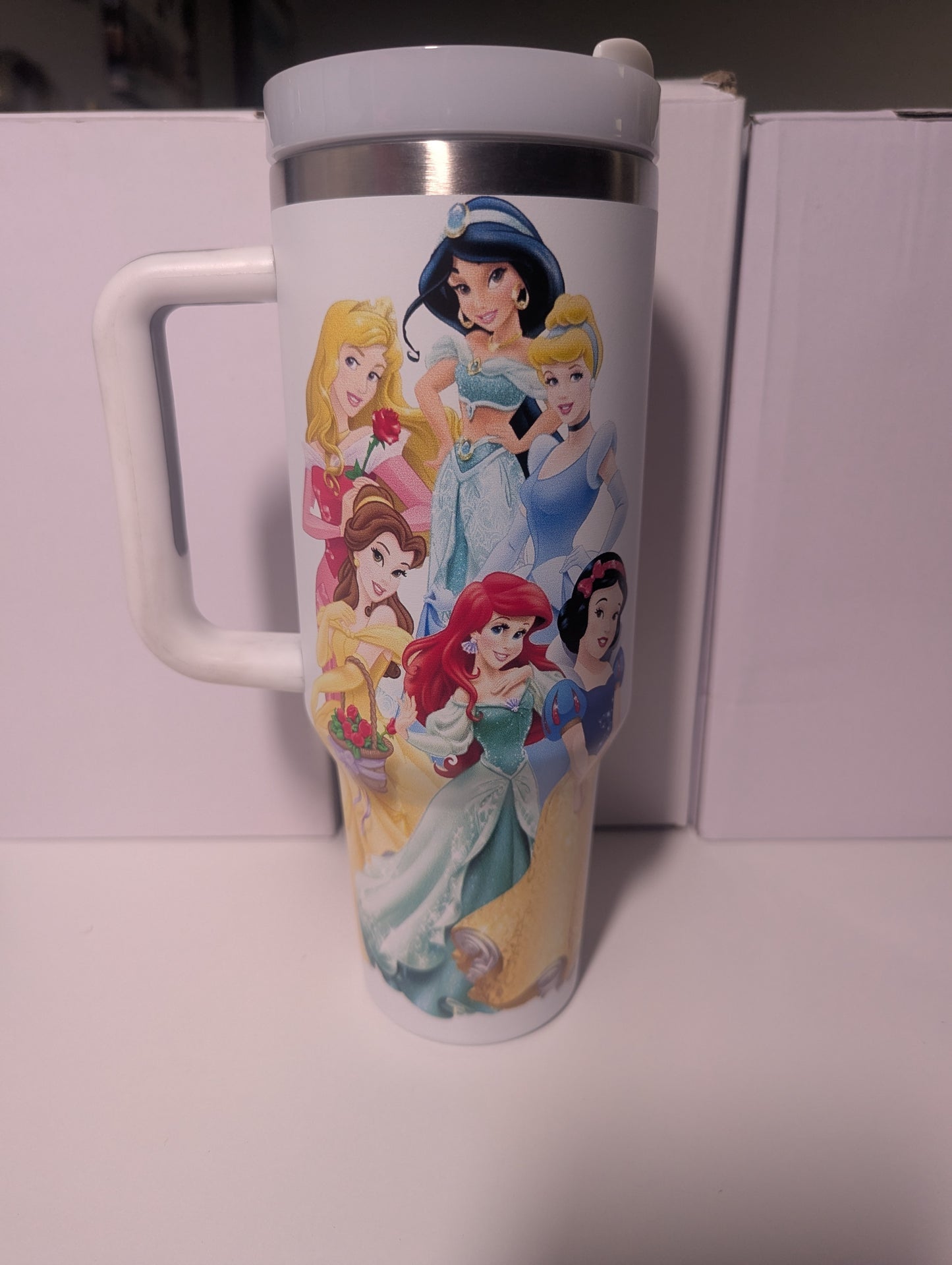 White D*sney Princess Tumbler