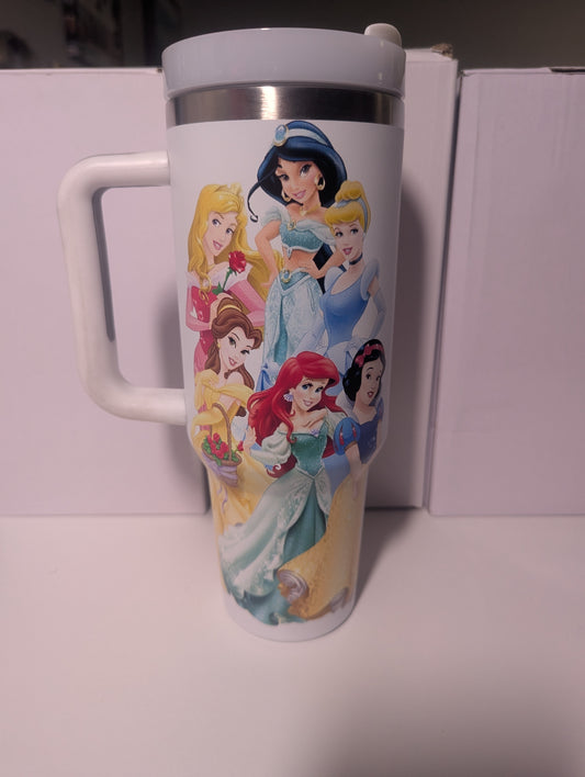 White D*sney Princess Tumbler