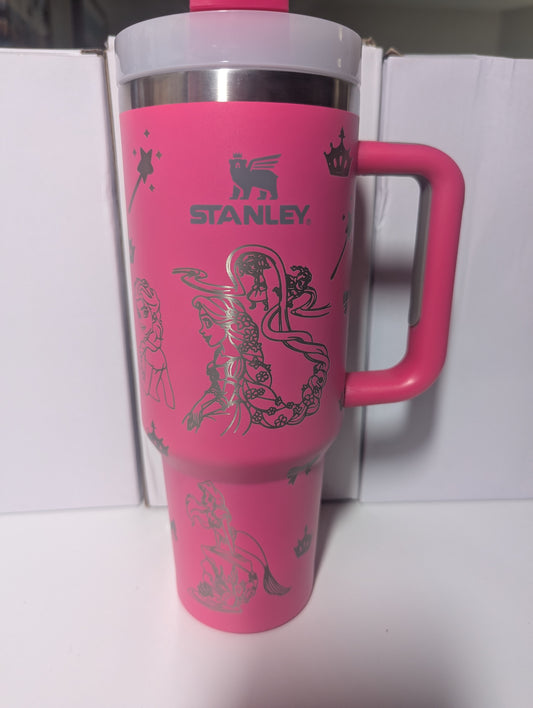 Dark Pink D*sney Princess Stanley Tumbler