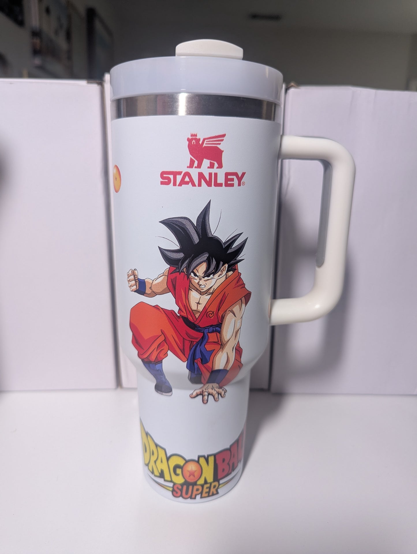 White DBZ Stanley Tumbler