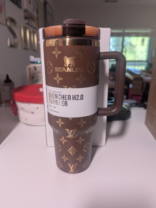 Brown LV Stanley Tumbler