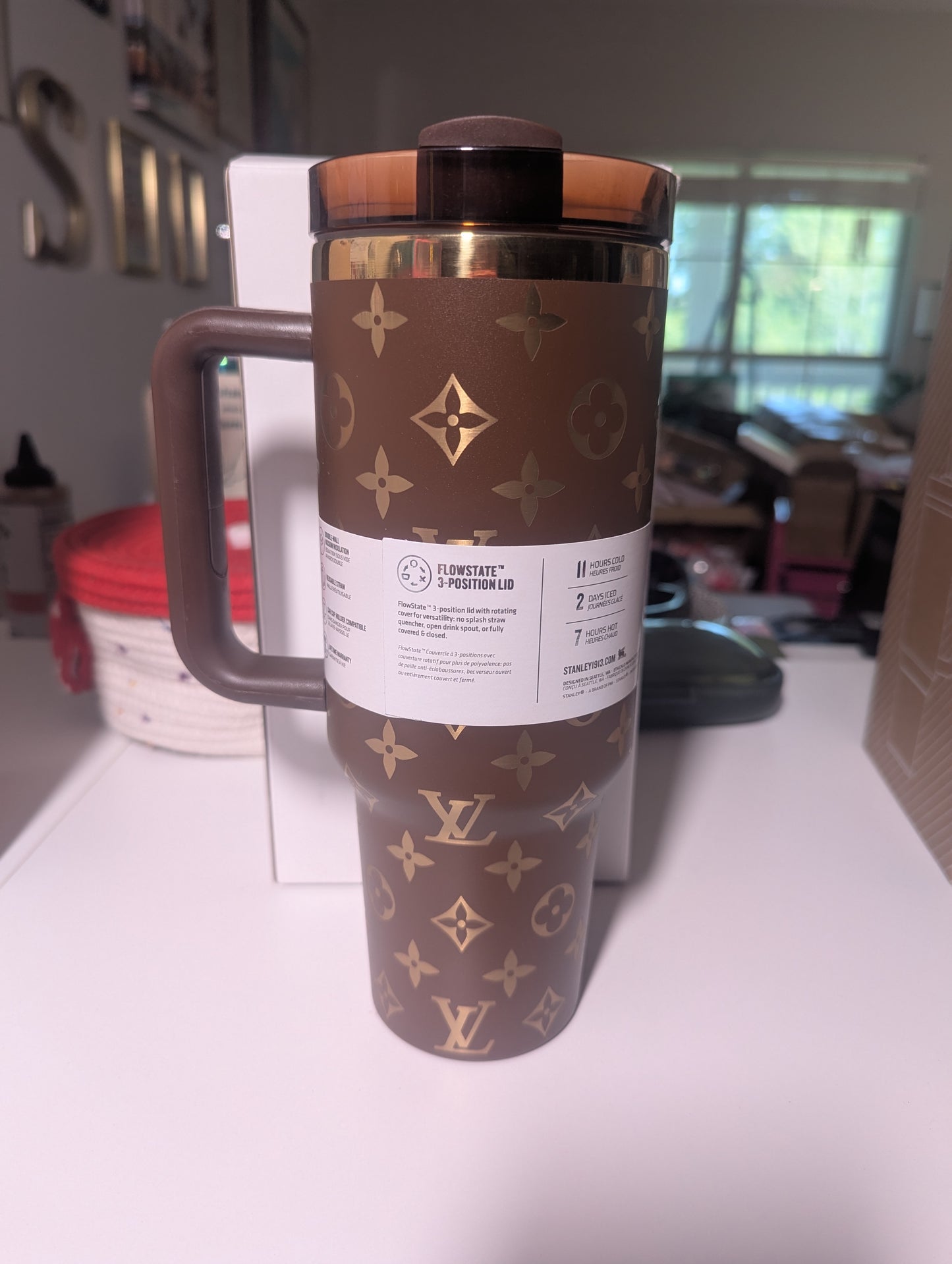 Brown LV Stanley Tumbler