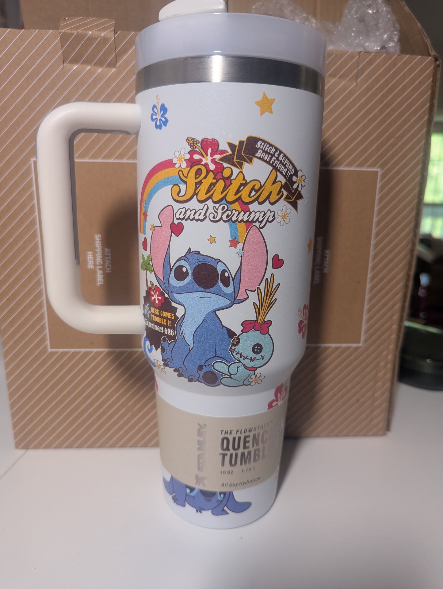 White St*tch & Scrump Stanley Tumbler