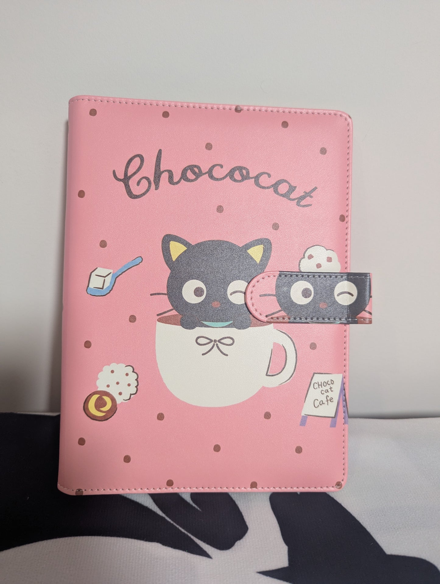 Pink Chococat Binder and Paper