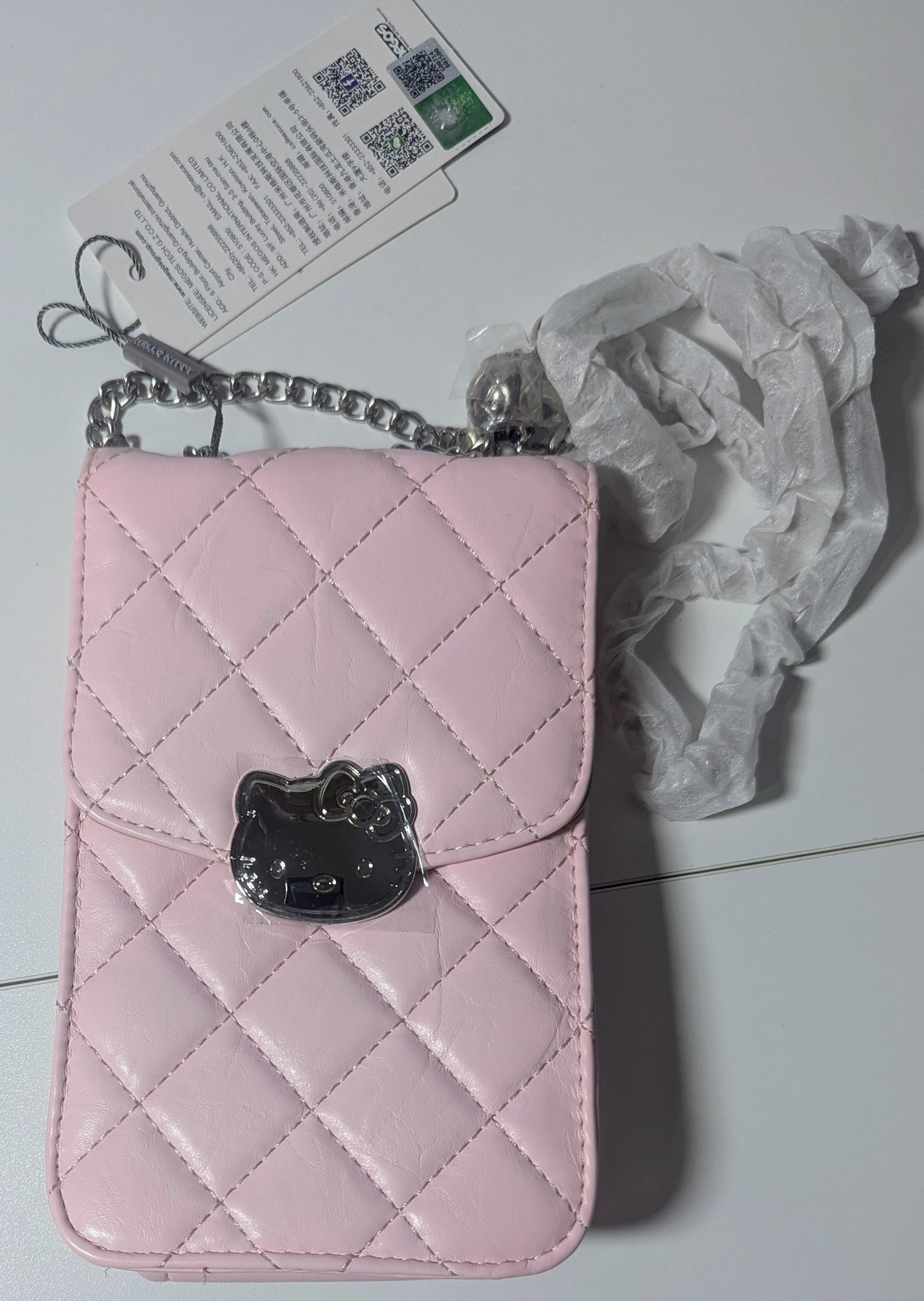HK Pink Phone Bag