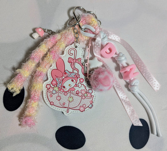 Pink and Yellow Melody Bag Charm