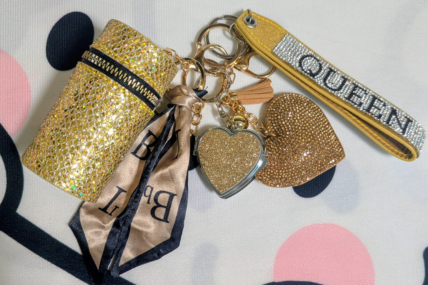 Gold Queen Bag Charm