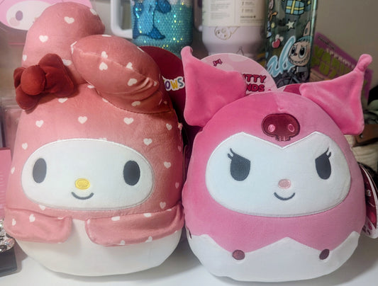 My Melody and Kuromi Squishmallows